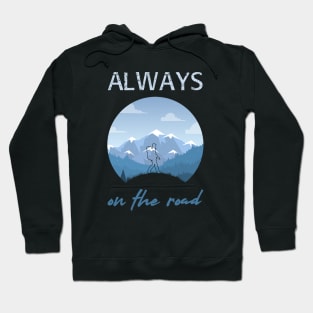 Always on the road - Backpacker Hoodie